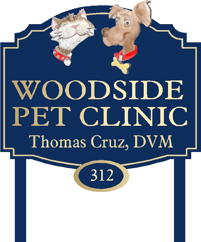 M2075 - Dog and Cat Vet Sign