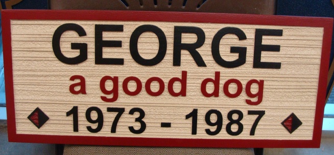 BB11775 -  Memorial  Plaque for a Loyal Dog