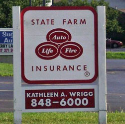 Sandblasted Sign - State Farm