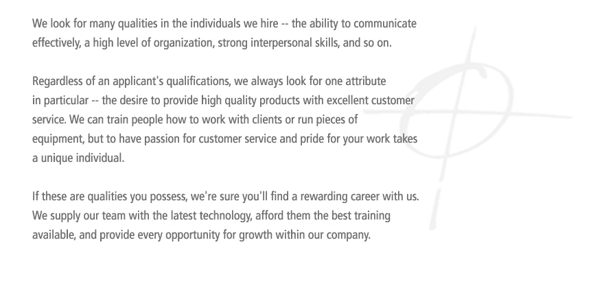 Employment Opportunities