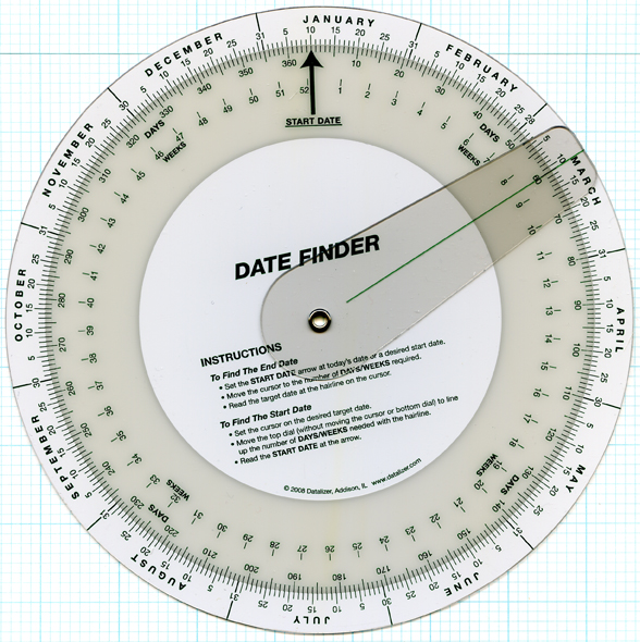 8" Deluxe Date Finder