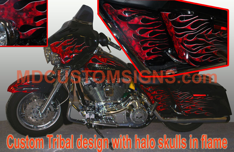 CUSTOM DESIGN FOR HARLEY STREETGLIDE 07'