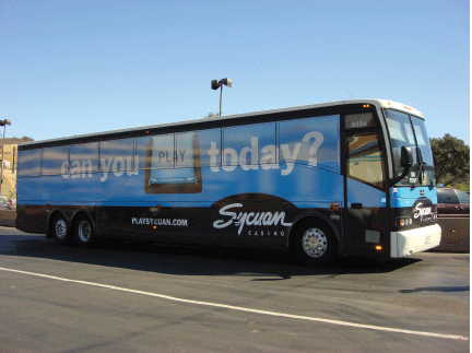 Sycuan Bus Wrap Blue