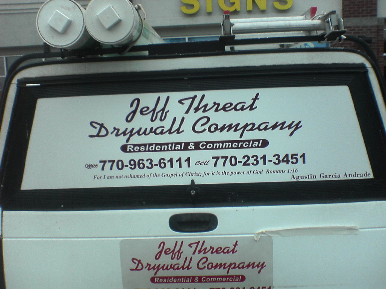 Truck Window Graphics