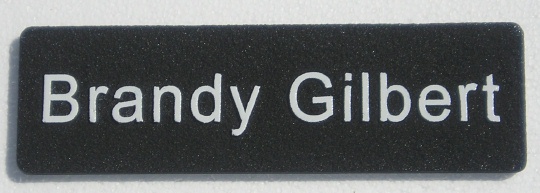 M4804 - HDU Nameplate $30 Door or Cubicle / $35 Desk (10 x 3) , Quantity Discount