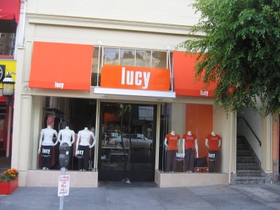 Awning with Push Through Channel Letters