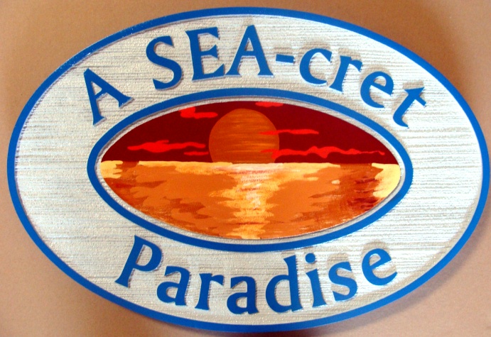 L21086 - Sandblasted,Artist-Painted HDU Sign