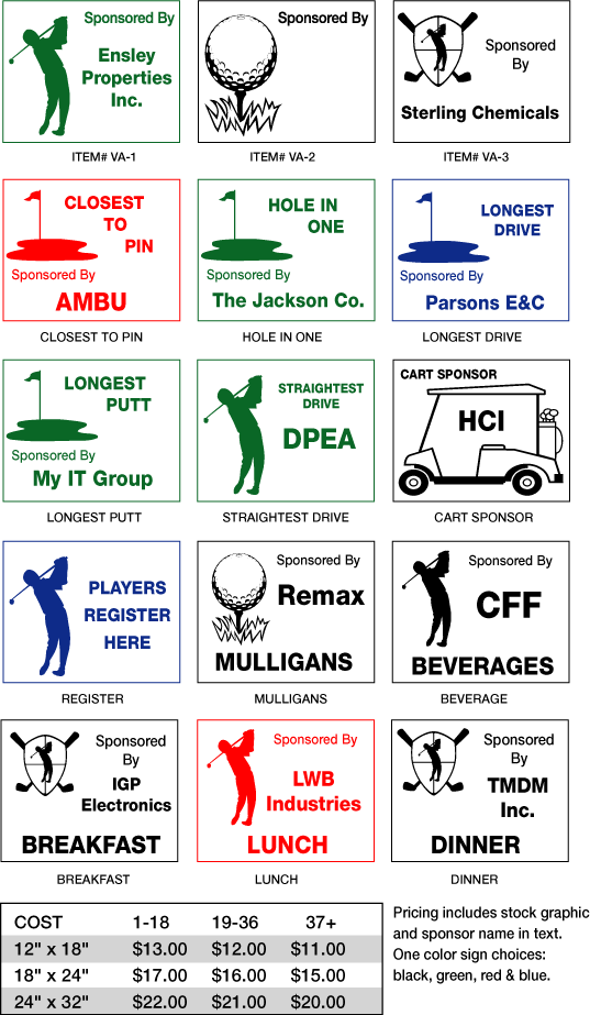 Value Vinyl Signs