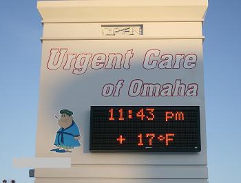 Monument Sign w/ Message Center