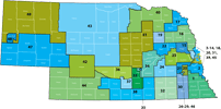 Nebraska map