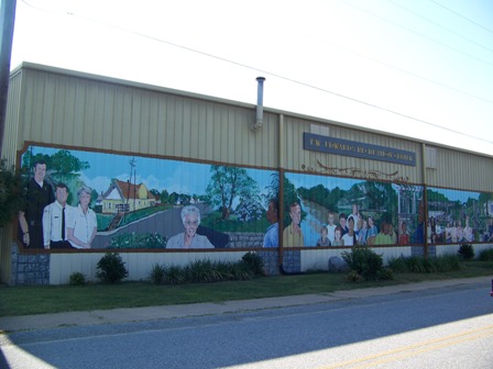 Mural outside Parks & Rec. Building