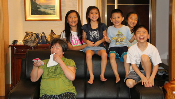 Ming Chi and Grandkids