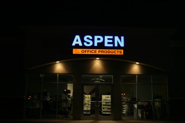 LED lit channel letters