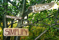 Handpainted Wood Signs - SPIRIT, WHIMSY & WONDER