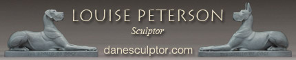 Louise Peterson Sculptor, "Capturing the essence of the Great Dane"