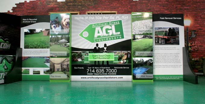 Artificial Grass Liquidators booth
