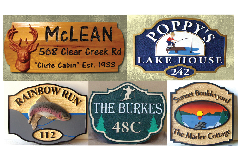 COTTAGE CABIN rustic CUSTOM  cottage SIGNS AND sign