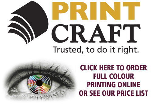 PrintCraft full colour price list for printing