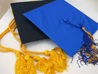 Graduation caps and tassels