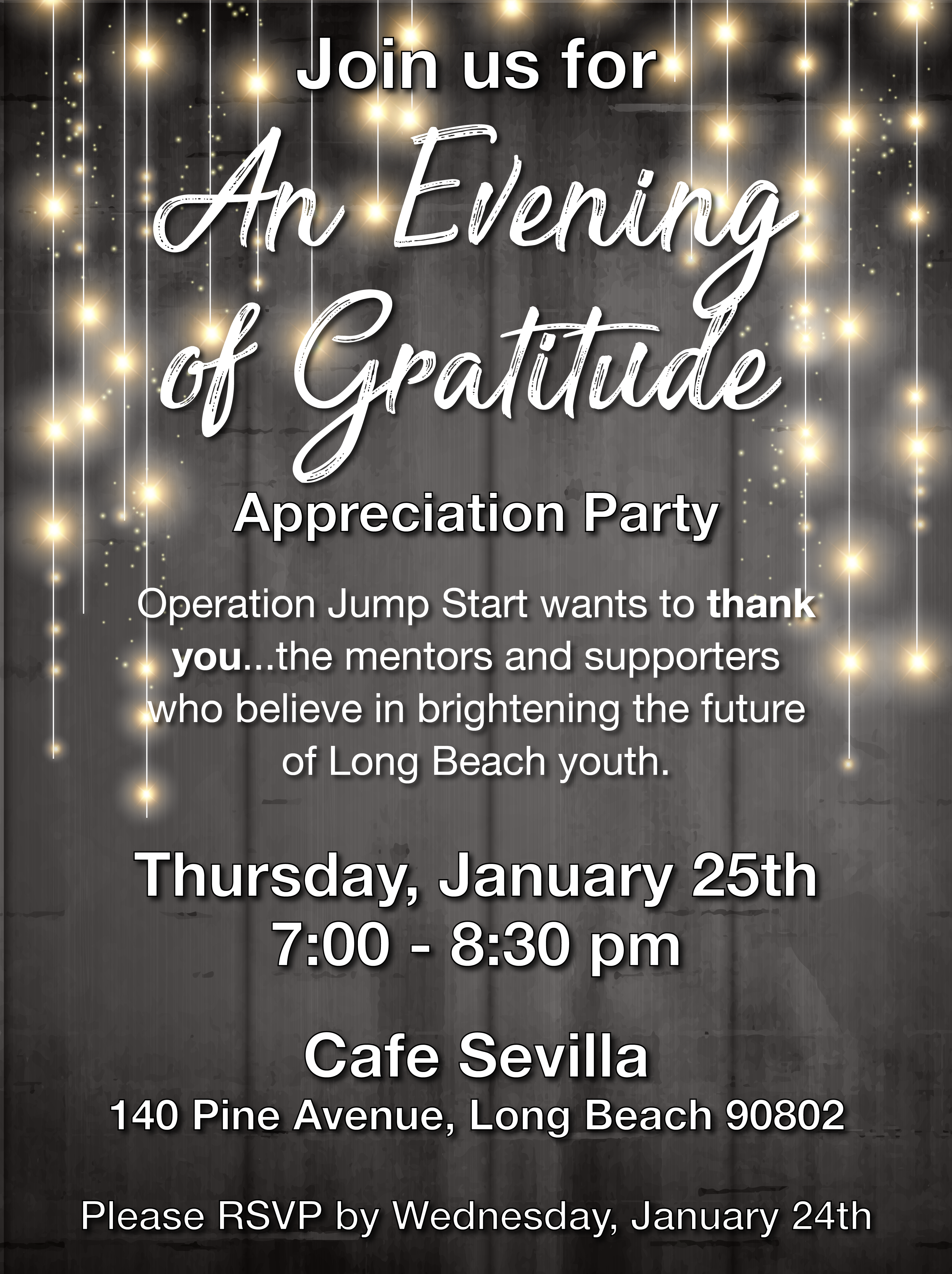 An Evening of Gratitude