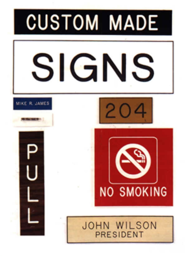 Engraved Signs, Embossers, Name Tags