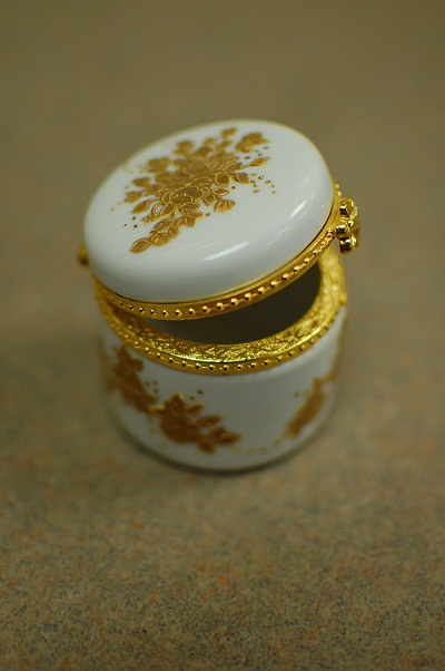 Porcelain & Gold Hope Chest
