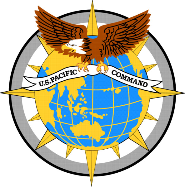V31742 - Carved Wooden Wall Plaque for US Army Pacific Command