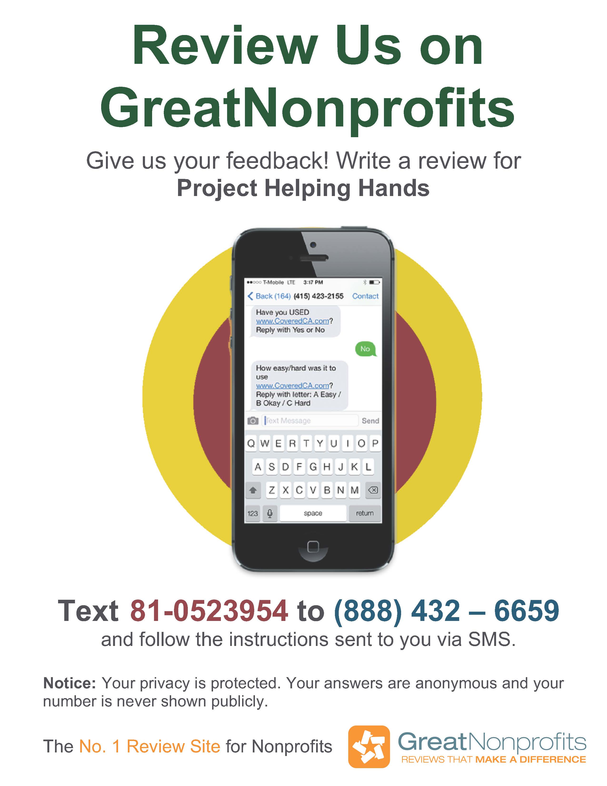 Help us get a @GreatNonprofits 2017 Top Rated Awards