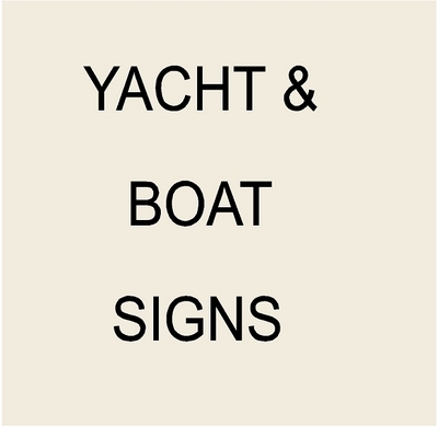 Yacht and Ship Name &amp; Hailport Plaques