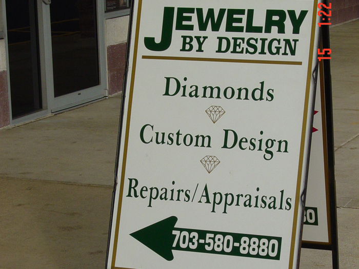 Jewelry by Design Yard Sign