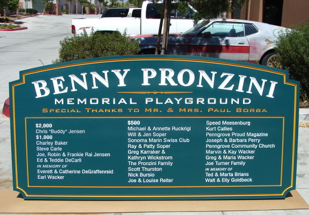 M8058 - Large Carved HDU Playground Sign