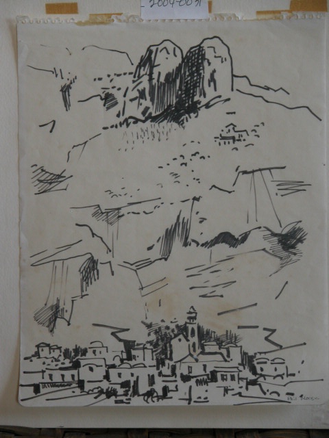 Sketch of a Mountain Village