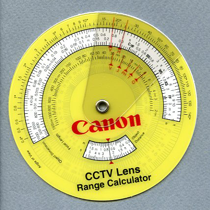 CCTV Lens Range Calculator