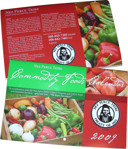 Nez Perce Tribe Commodity Foods 2009 Calendar