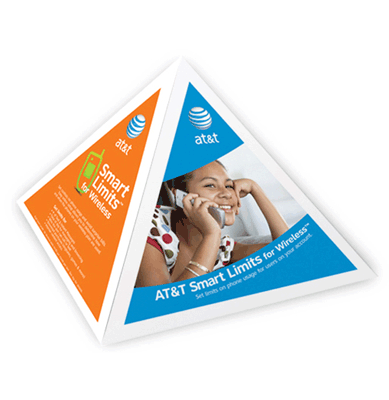 AT&T Pyramid Table Tent