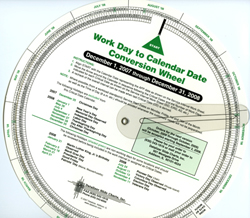 Work Day Conversion Wheel