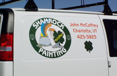 Painting business van graphics
