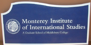 Sandblasted and Carved University Wood Sign