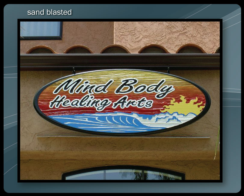 SANDBLASTED SIGN