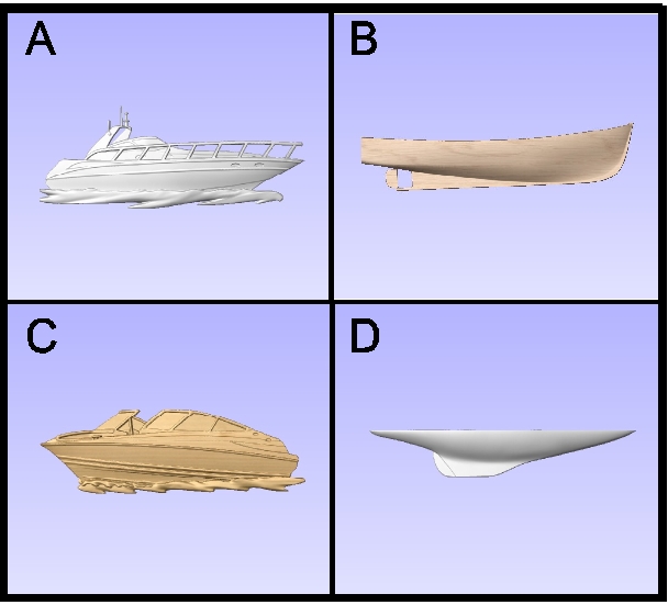 L21906 - Carved Powerboats and Hulls