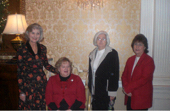 Loretta Walker, Nancy McFarlin, Judy Cook and Vickie Wingo at Annual Luncheon 2009