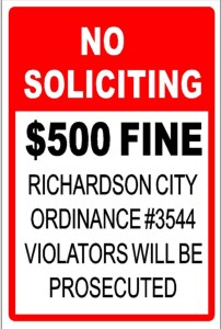 Traffic and Property Restriction Signs