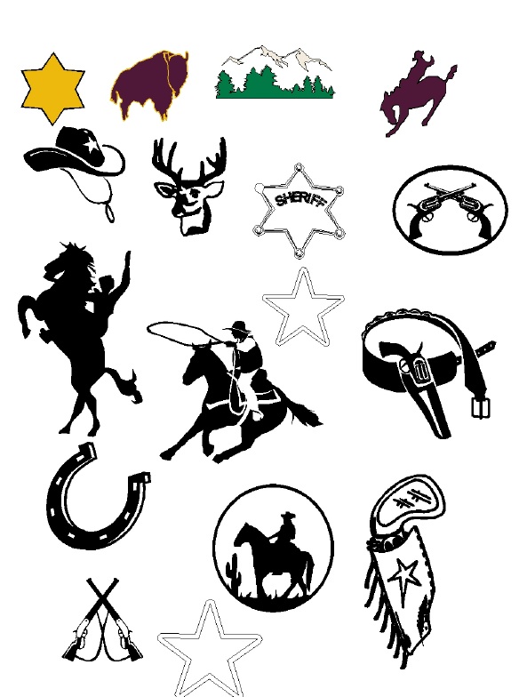 M4896 - Examples of Art for Western Nameplates