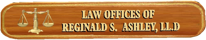 A10412 - Mahogany Sign with Carved 3D Scales and Text