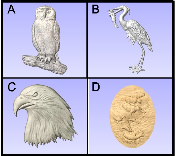M22913 - Carved Birds