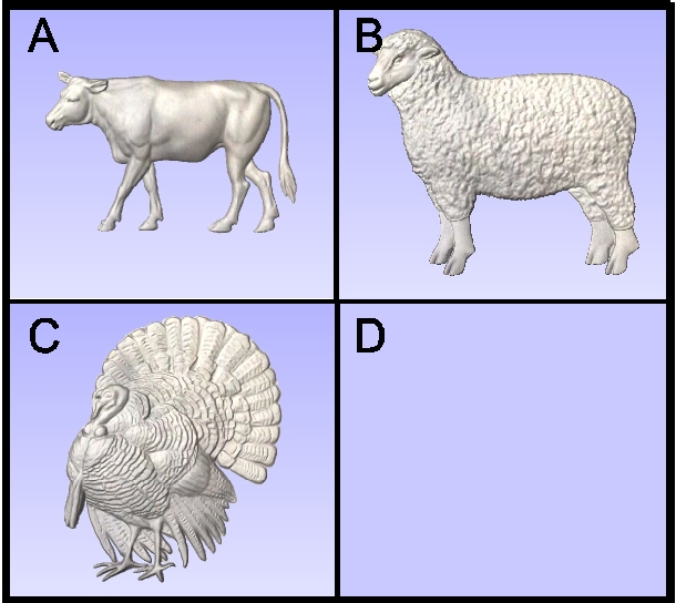 O24935 - Carved Farm Animals
