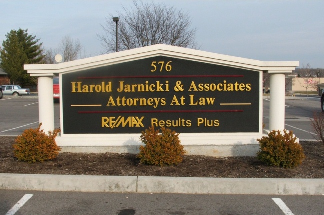 A10156 - Classical-Style Law Office Monument Sign