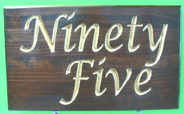 M22227 - Engraved Western Cedar Sign, Hand-Carved
