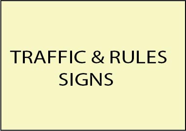 E14500 - Golf Course Traffic and Rules Signs Made from Wood and HDU