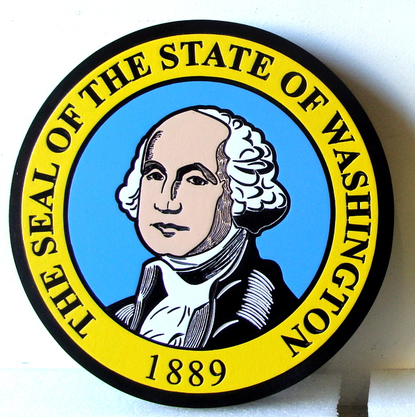 State seal and state government executive, legislative and judicial